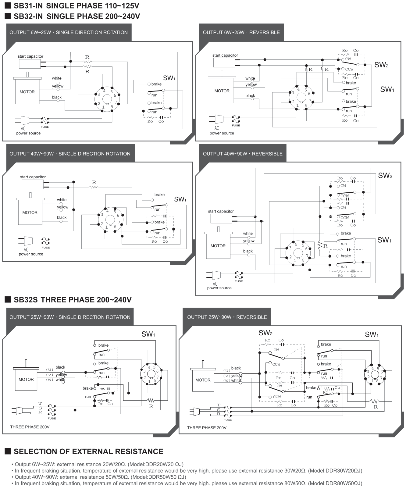 Electronic Instant Brake - Magnetic Brake Motors & Gear Motors